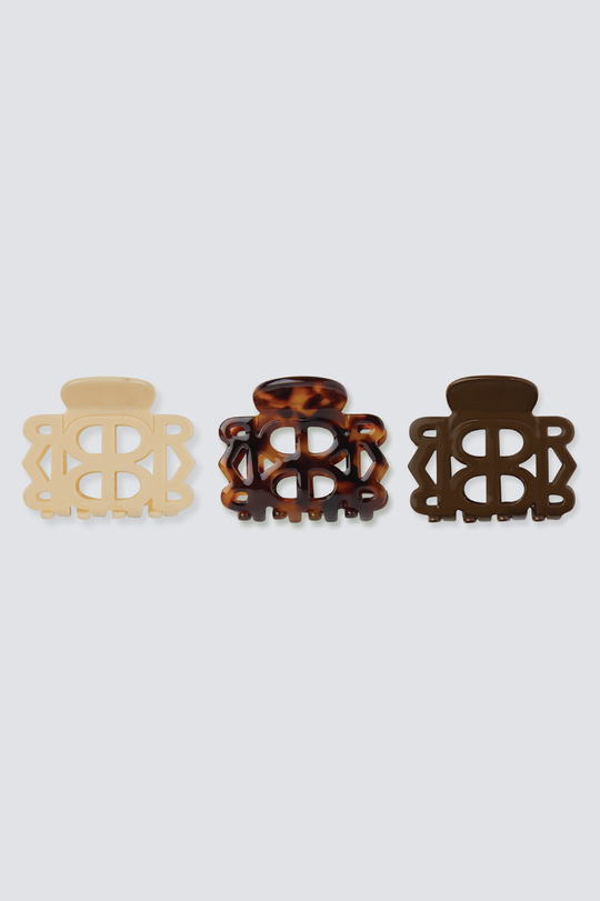 3 Piece Mini Claw Clip Set
