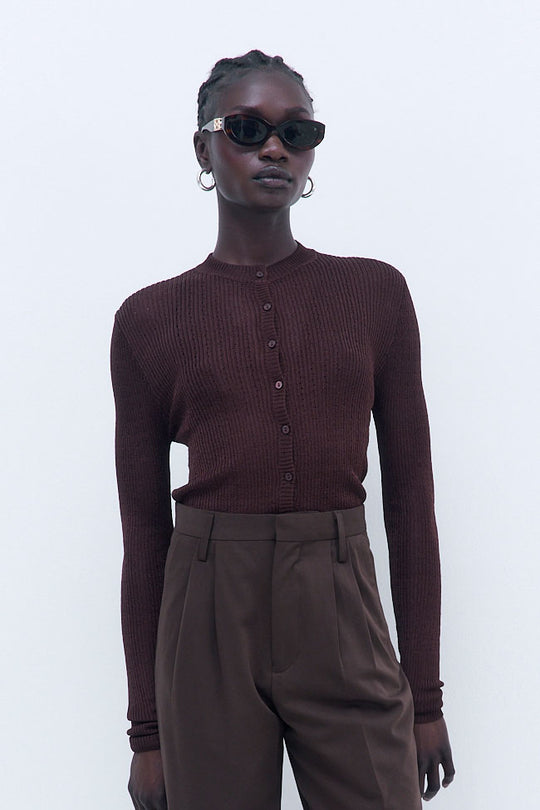 Semi Sheer Crochet Cardigan