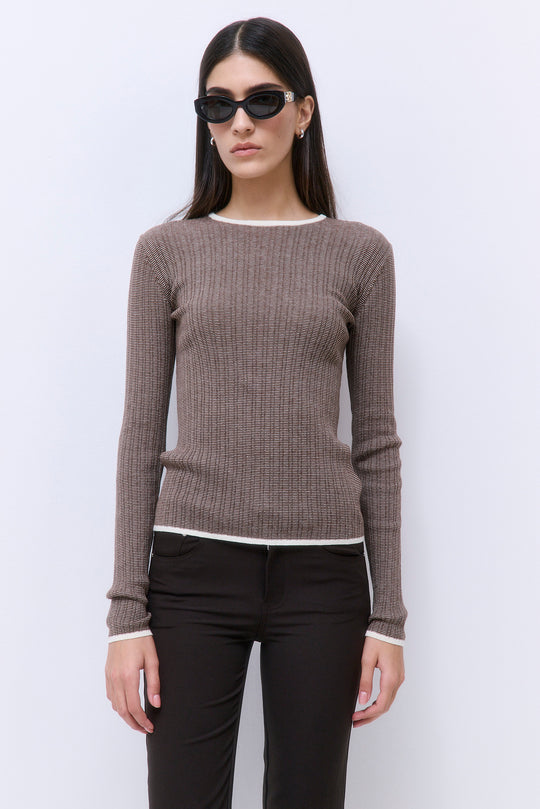 Long Sleeved Ribbed Knit