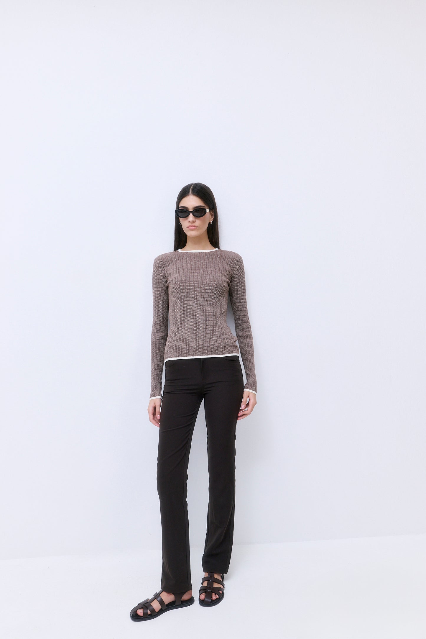 Long Sleeved Ribbed Knit