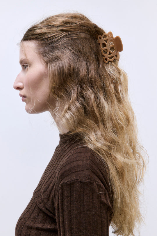 Caramel x Chocolate Brown Claw Clip Set (2 pieces)