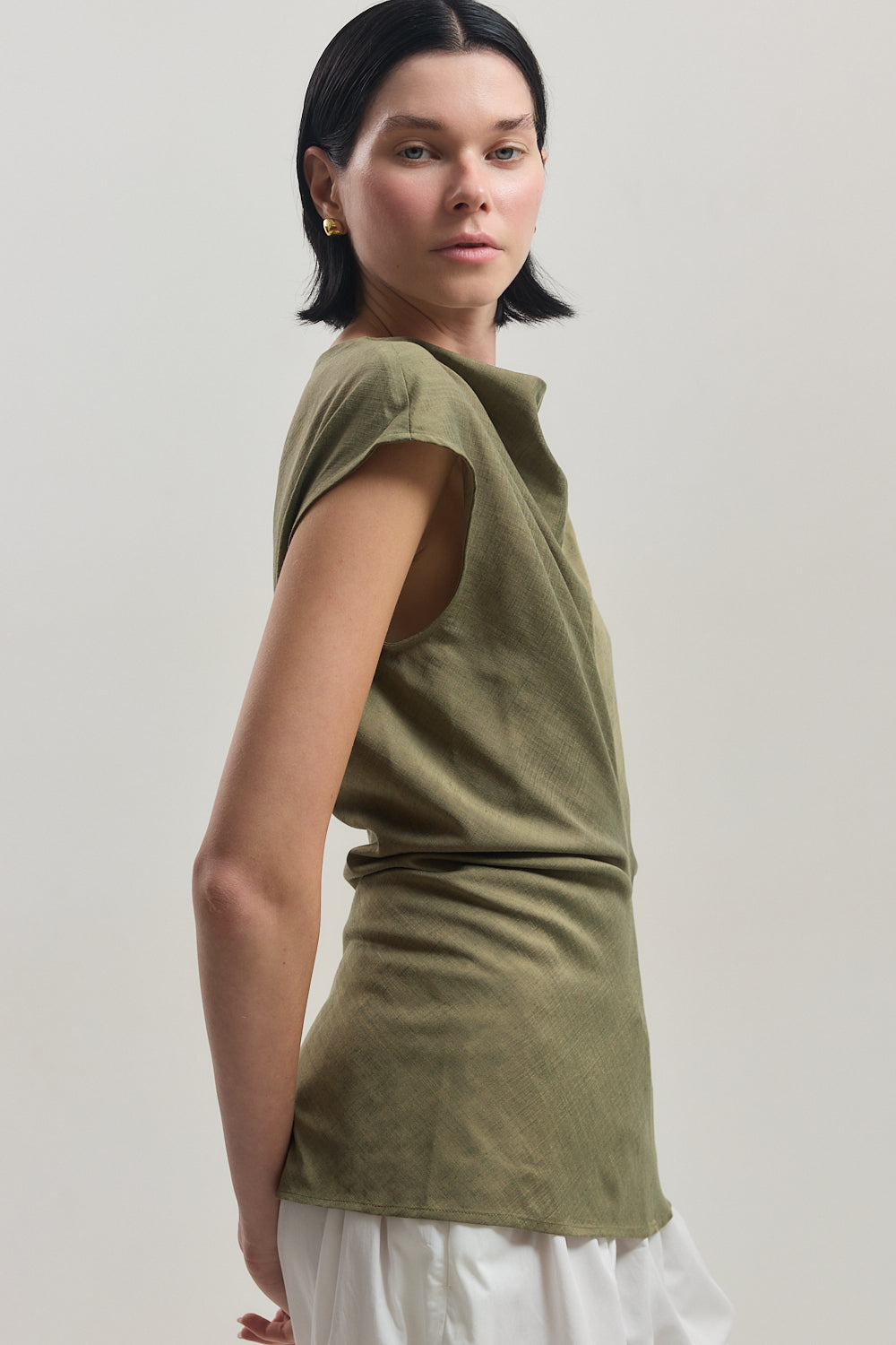 Fitted Boatneck Top