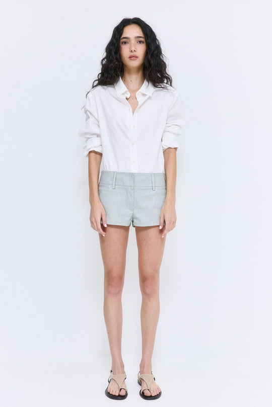 Striped Drill Shorts