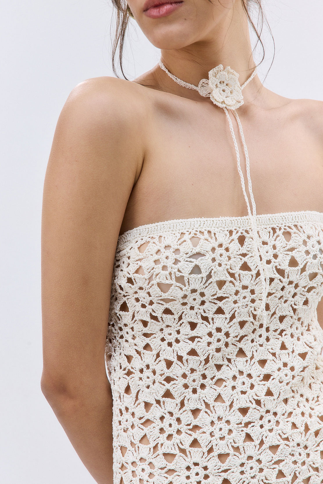 Flower Crochet Maxi Dress