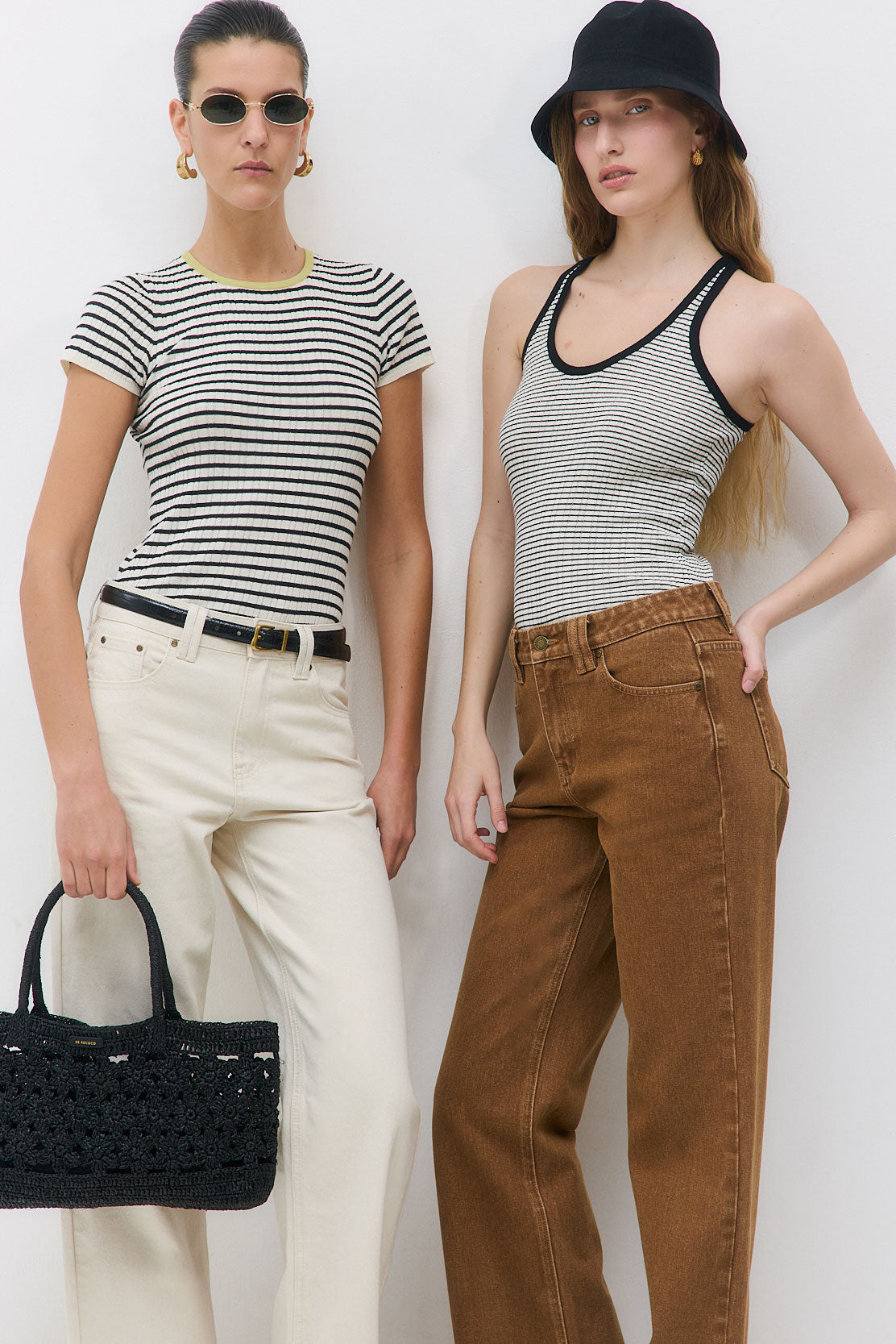 Ribbed Striped Tank Top