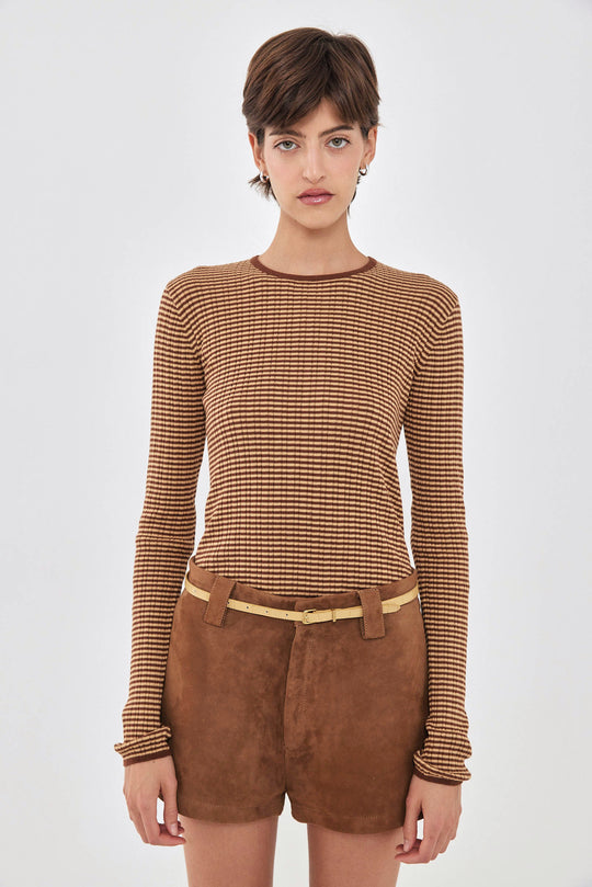 Long Sleeve Ribbed Striped Knit - Dé Rococo