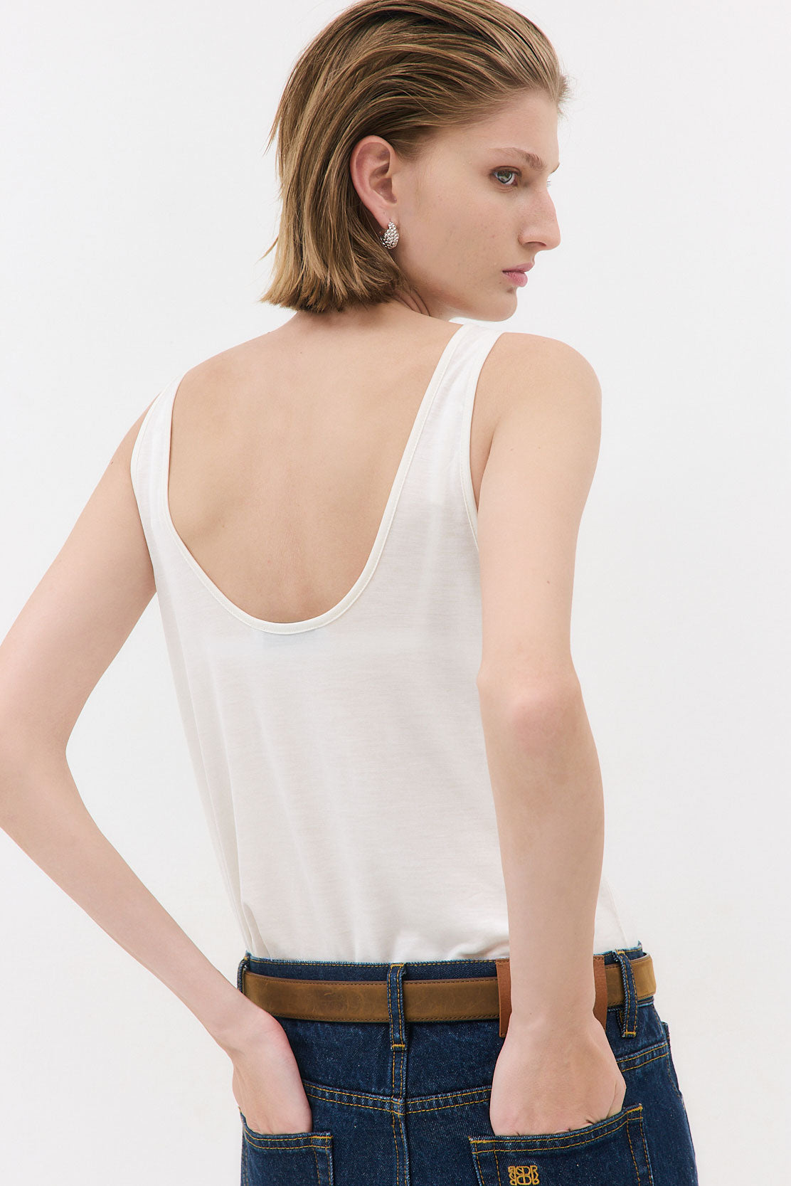 Deep Scoop Tank Top