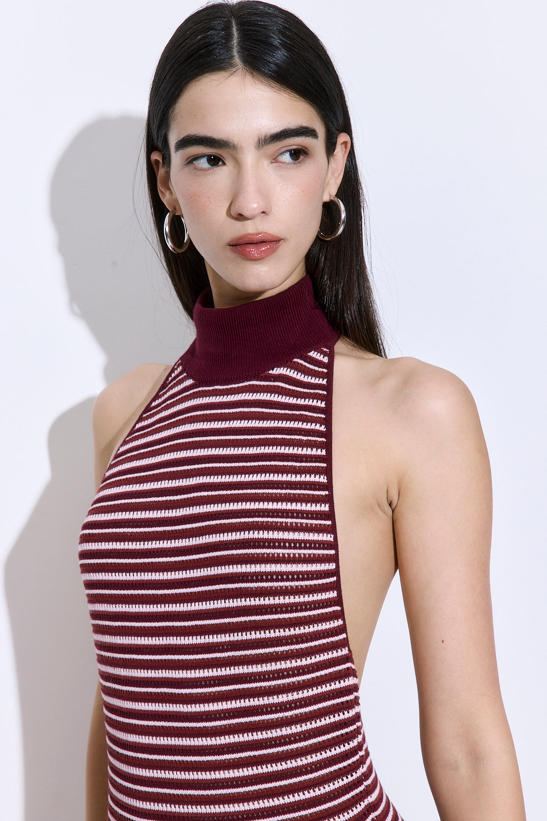 Crochet Turtle Neck Maxi Dress