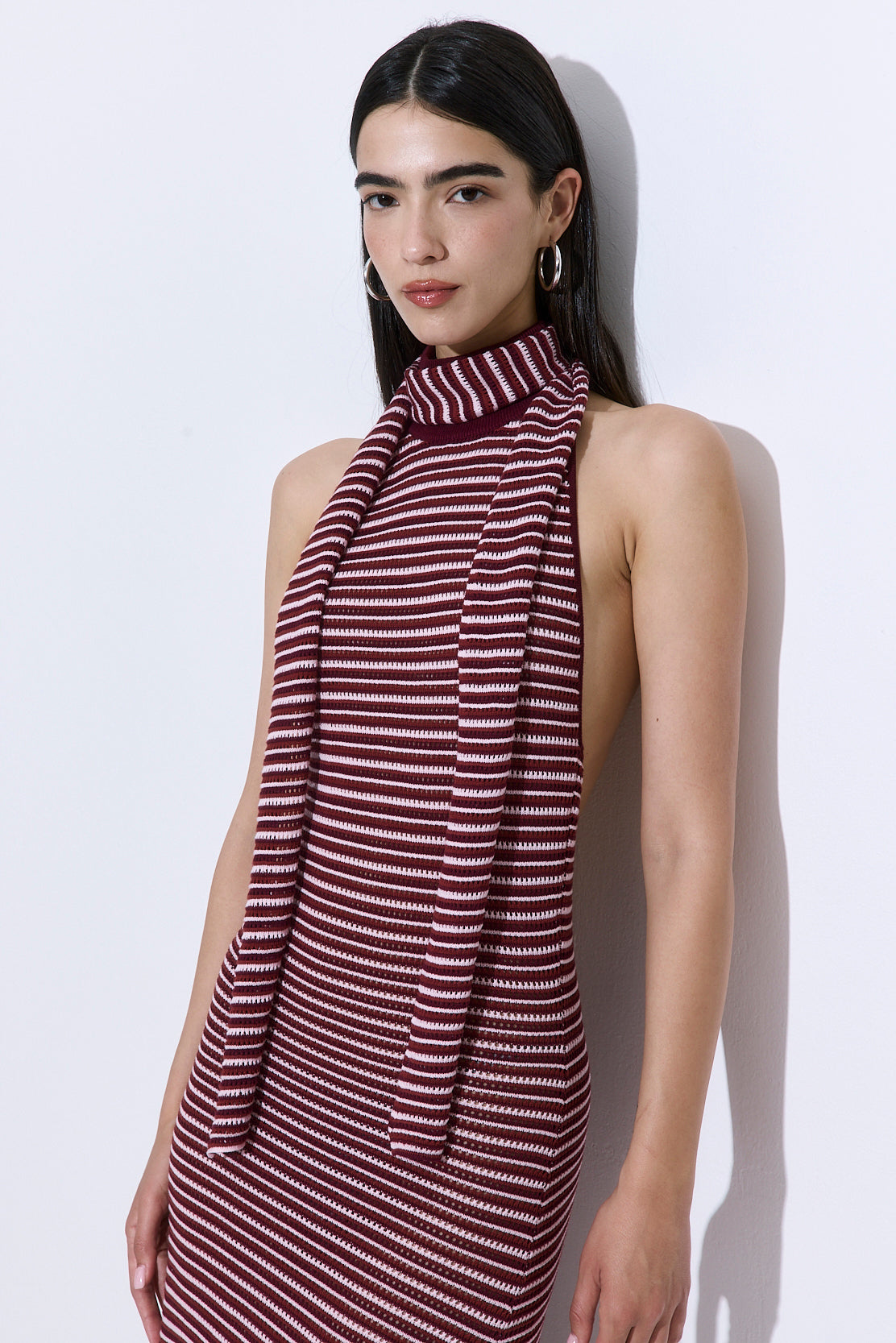 Crochet Turtle Neck Maxi Dress
