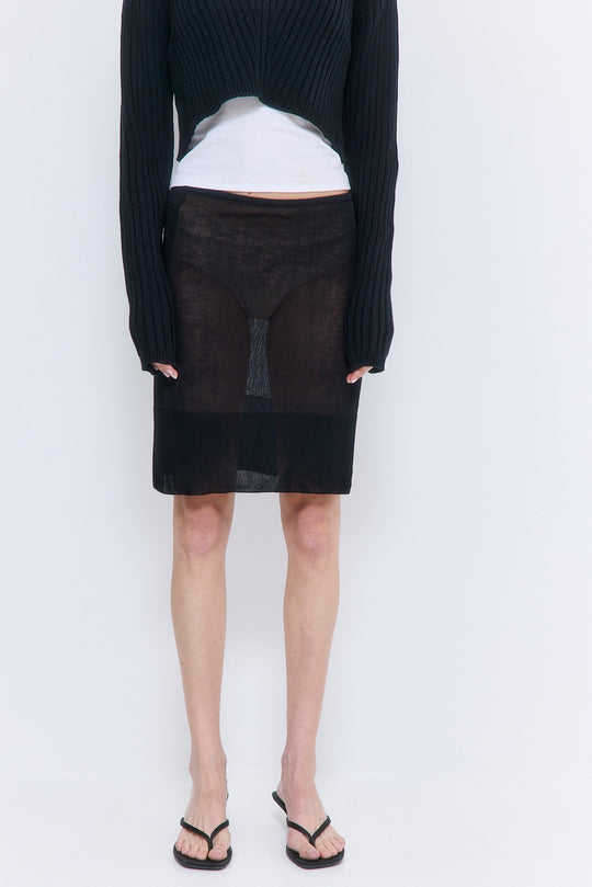 Sheer Midi Skirt