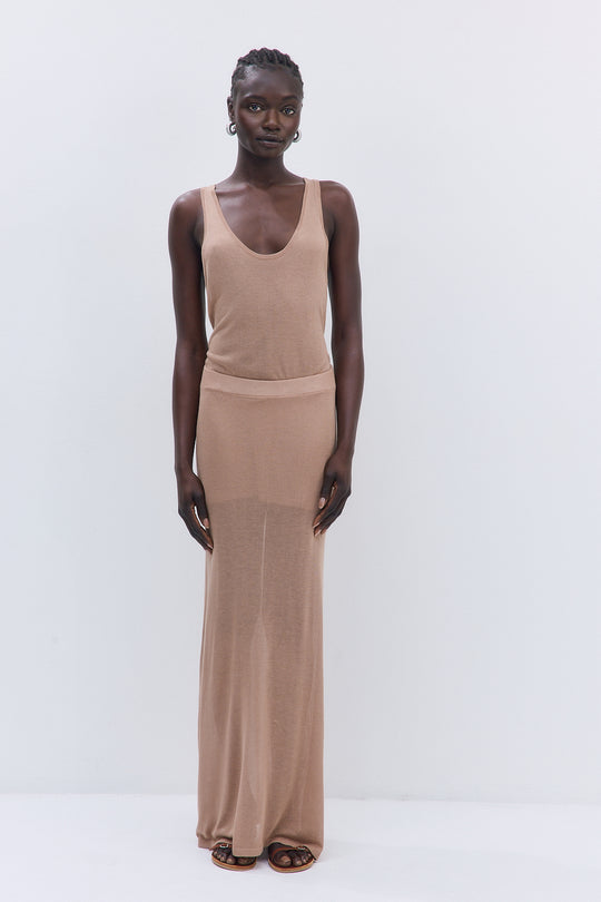 Semi Sheer Maxi Skirt