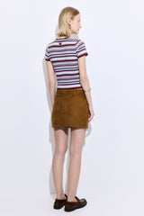 Suede Mini Skirt