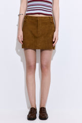 Suede Mini Skirt