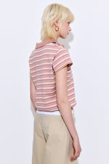 Short Sleeved Knitted Polo Shirt