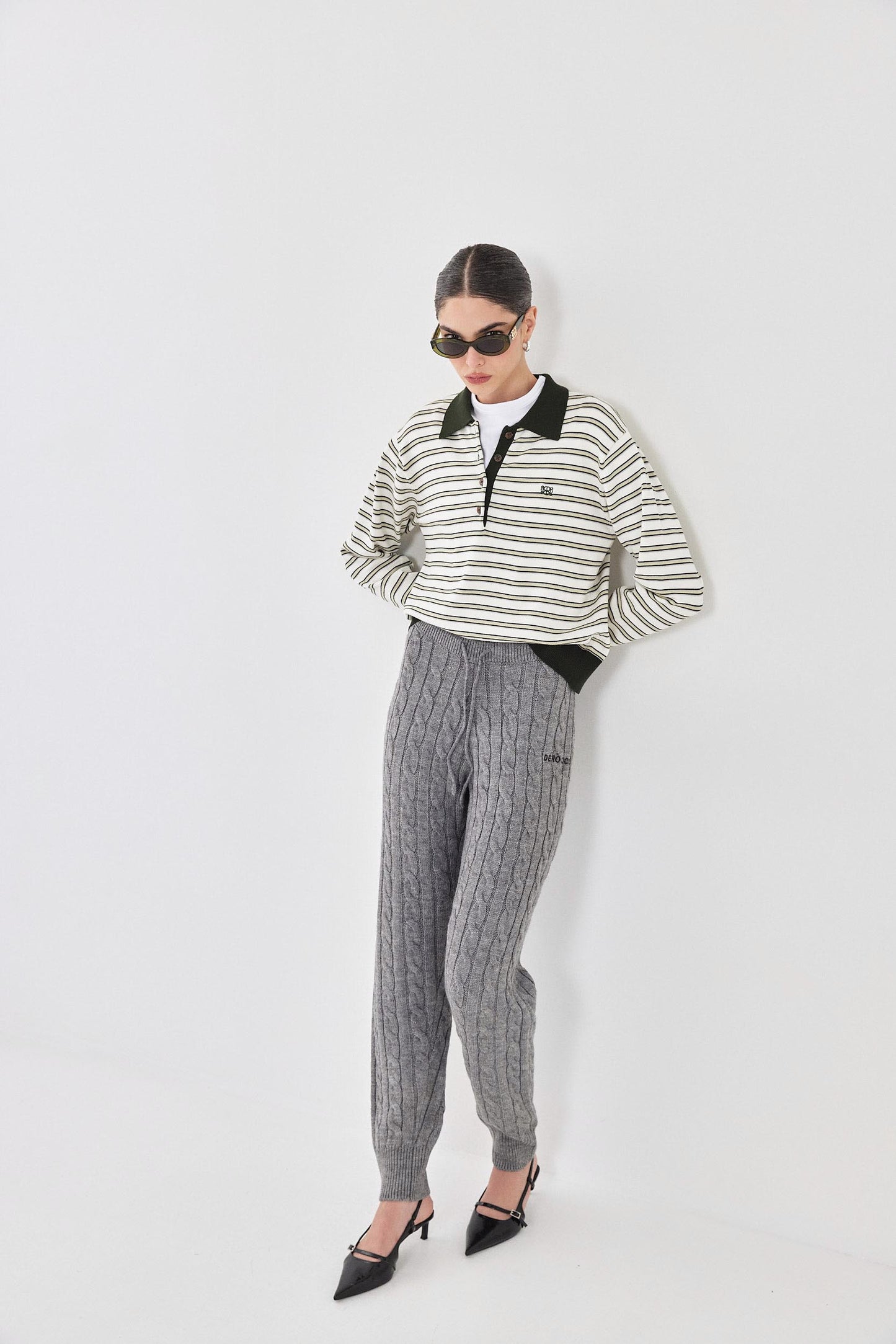 Cable-Knit Jogger - Dé Rococo