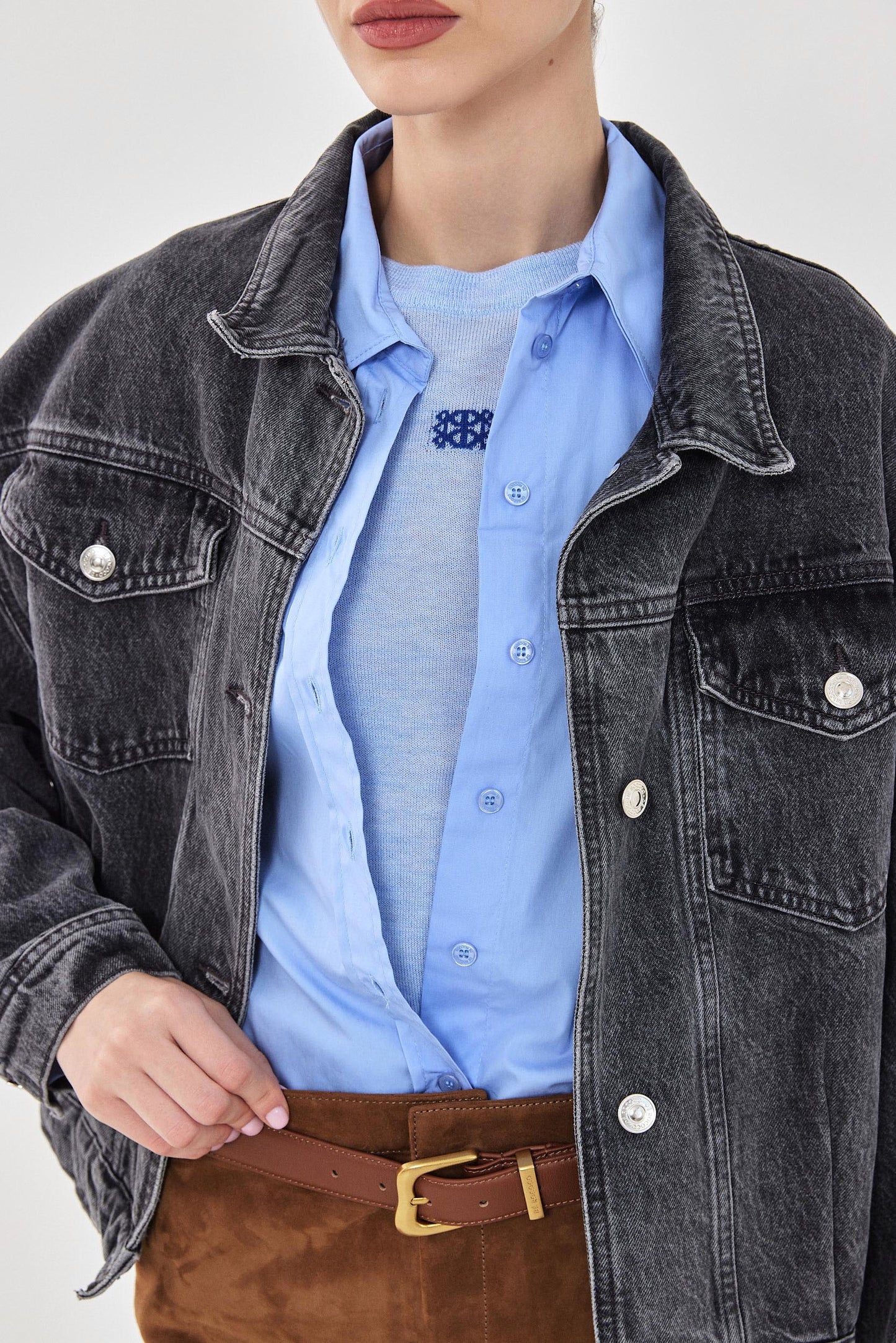 Oversized Boxy Denim Jacket