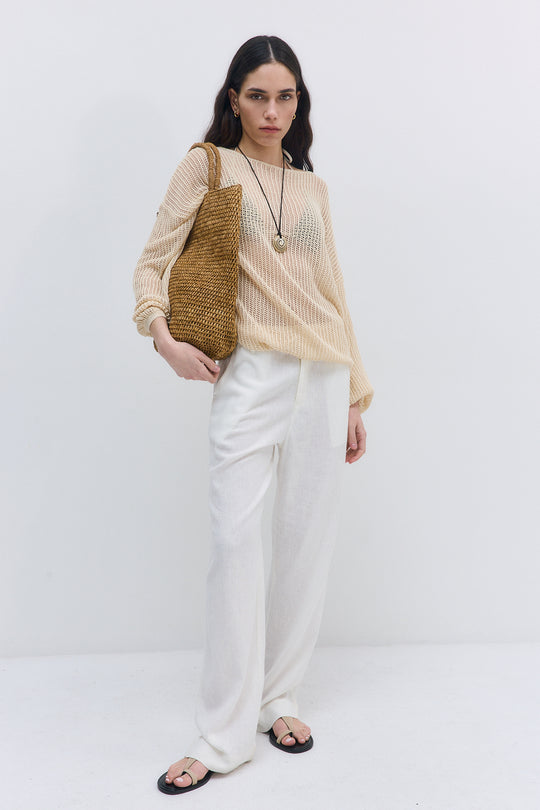 Crochet Boatneck Top