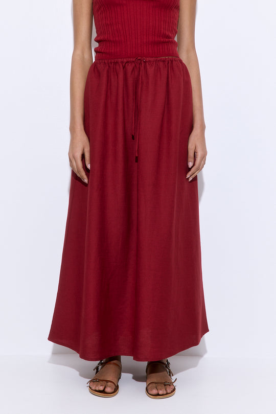 Linen Maxi Skirt