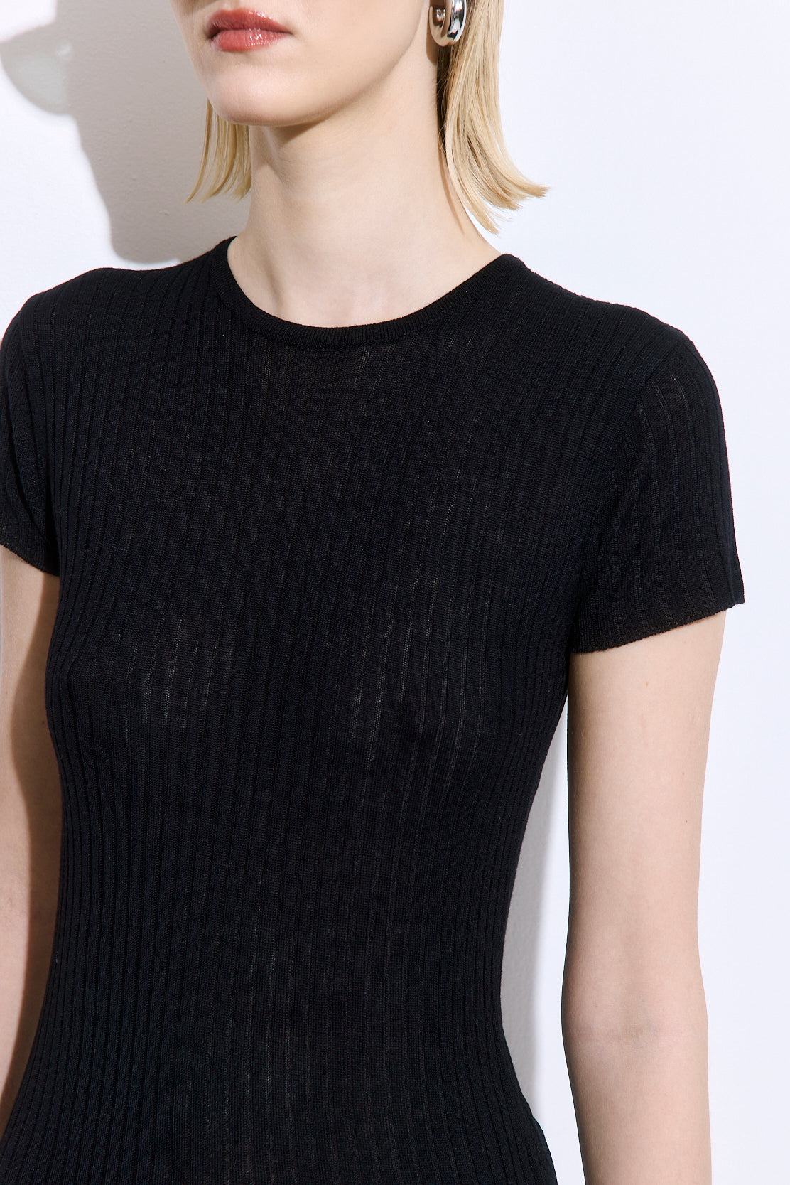 Sheer Ribbed Top