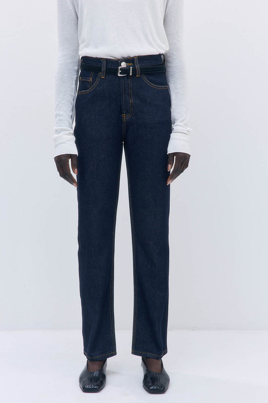 No.6| High Waisted Straight Full Length Denim