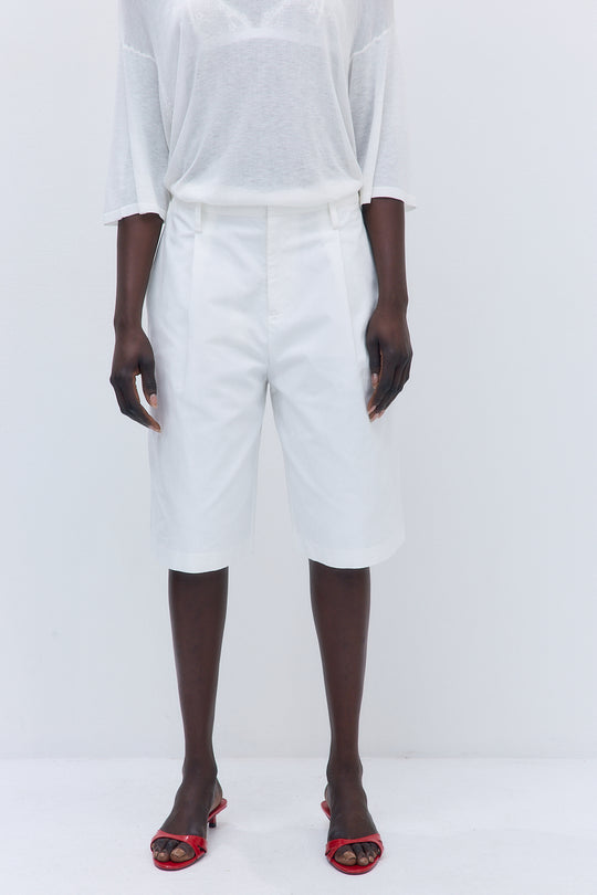 Mid Rise Bermuda Shorts