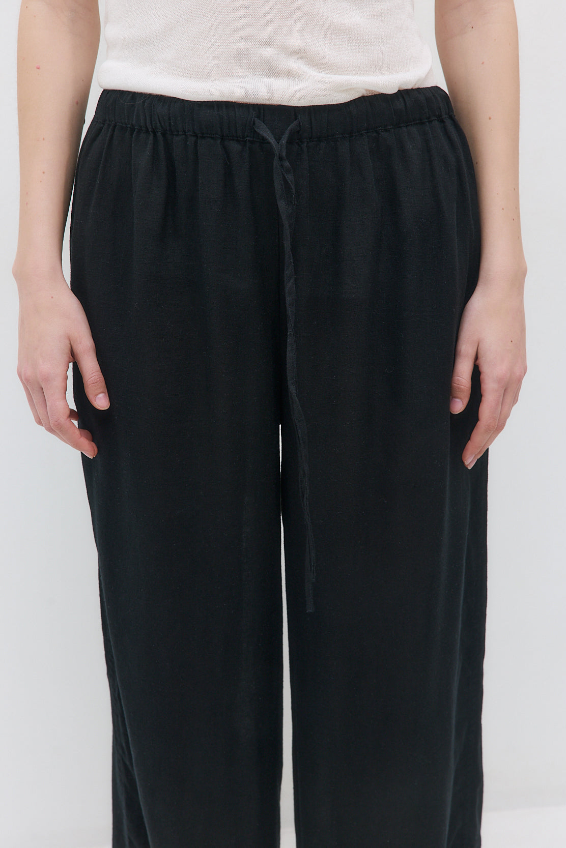 Straight Leg Linen Pants - Dé Rococo