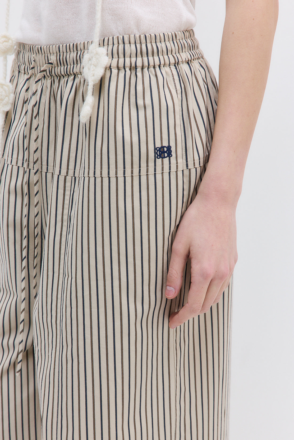 Poplin Wide Leg Pants - Dé Rococo