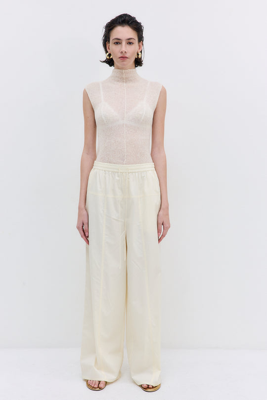 Poplin Wide Leg Pants - Dé Rococo