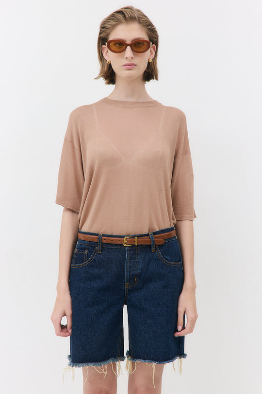 Semi Sheer Oversized Top