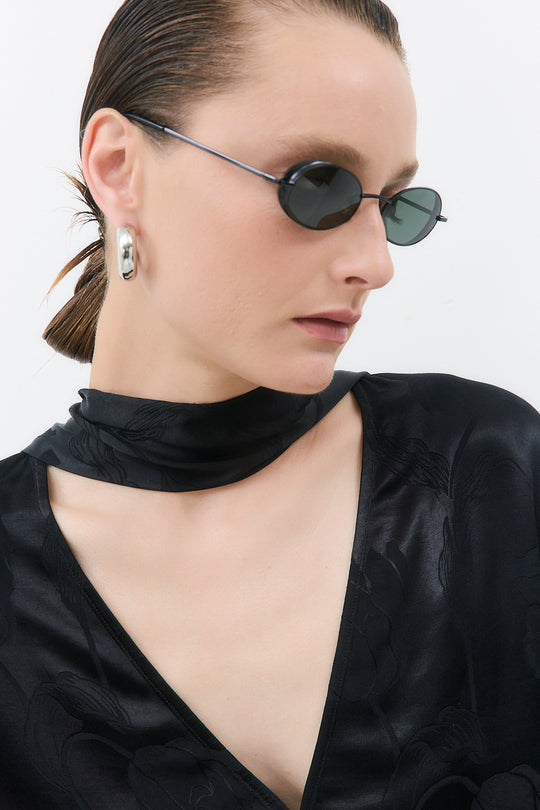 Skinny Satin Scarf
