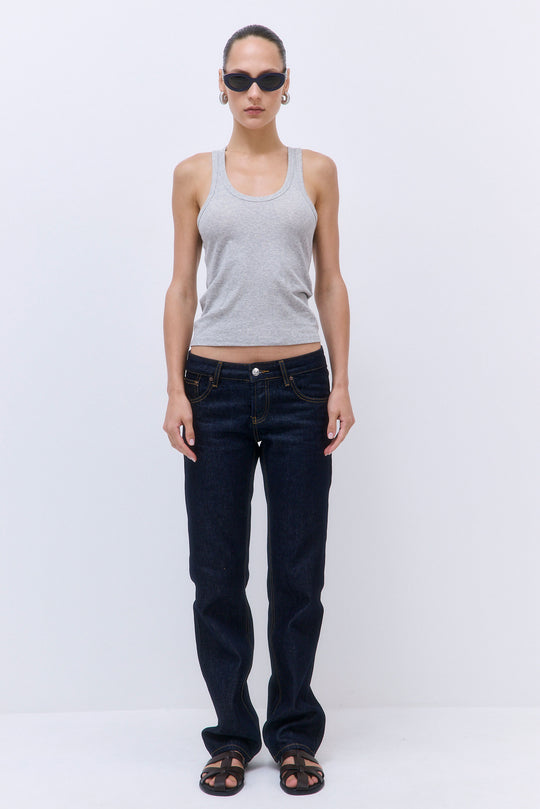 Classic Ribbed Low Scoop Tank