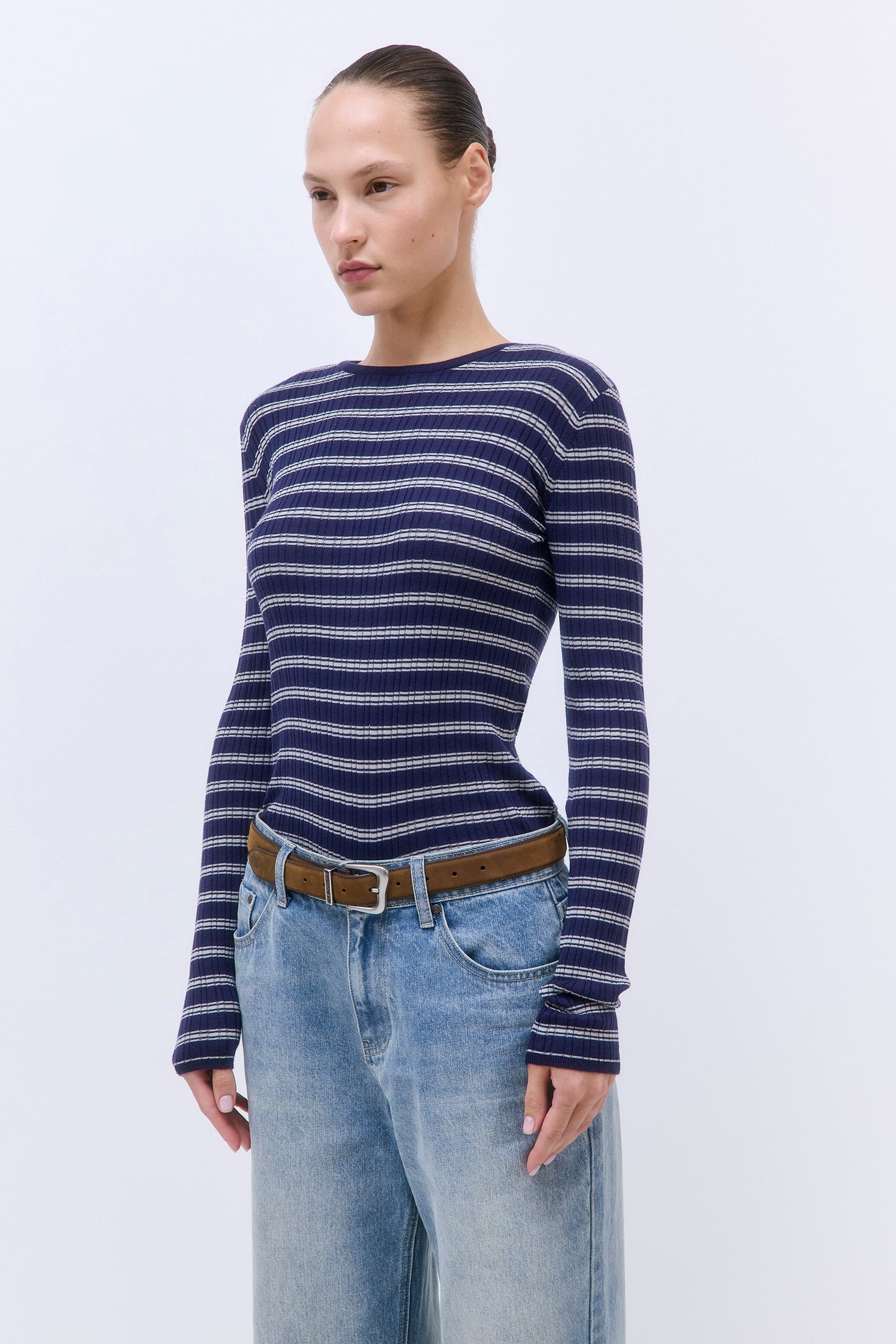 Long Sleeved Ribbed Knit