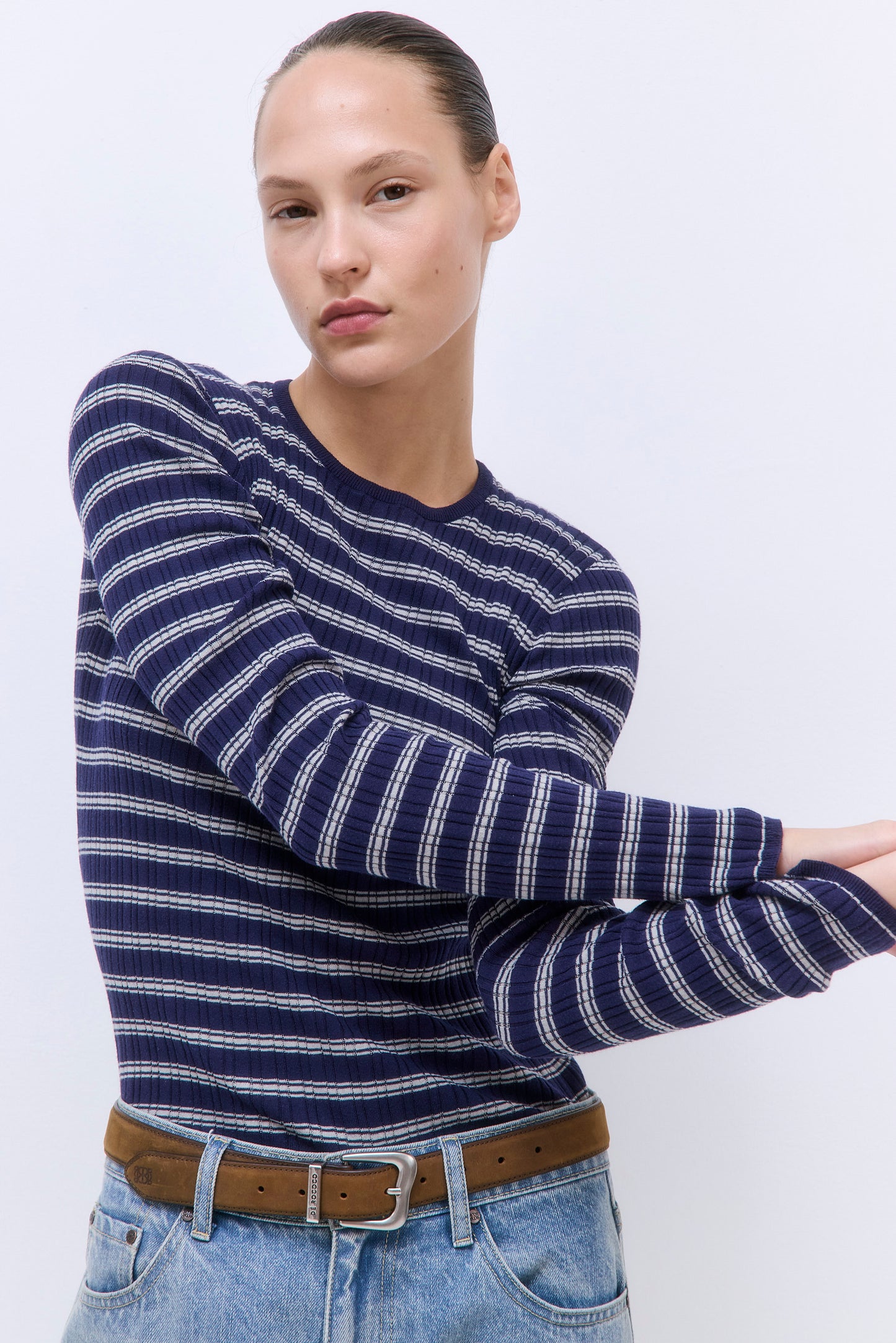 Long Sleeved Ribbed Knit