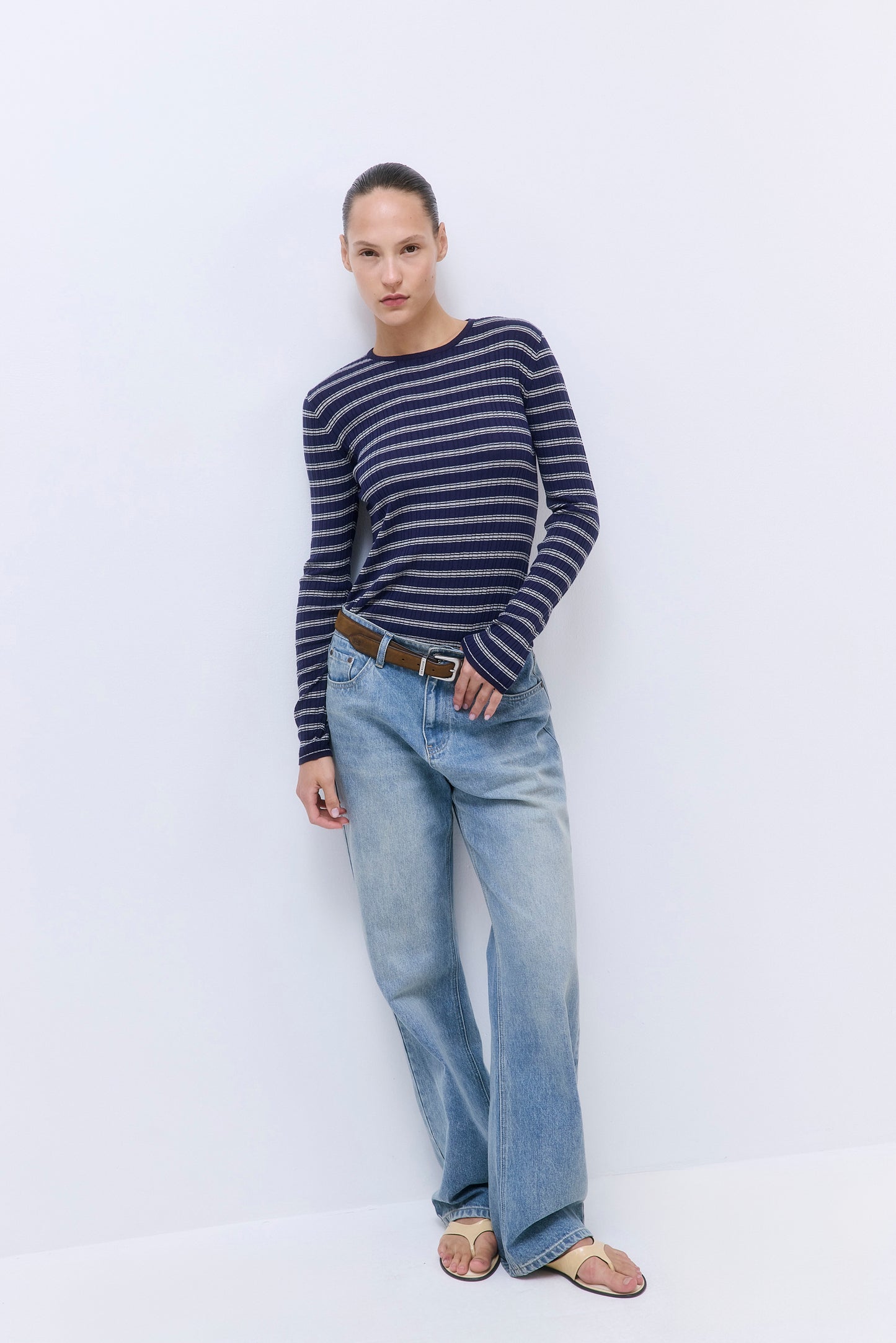 Long Sleeved Ribbed Knit