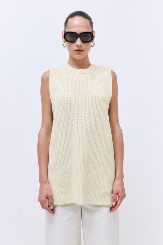 Oversized Crewneck Vest