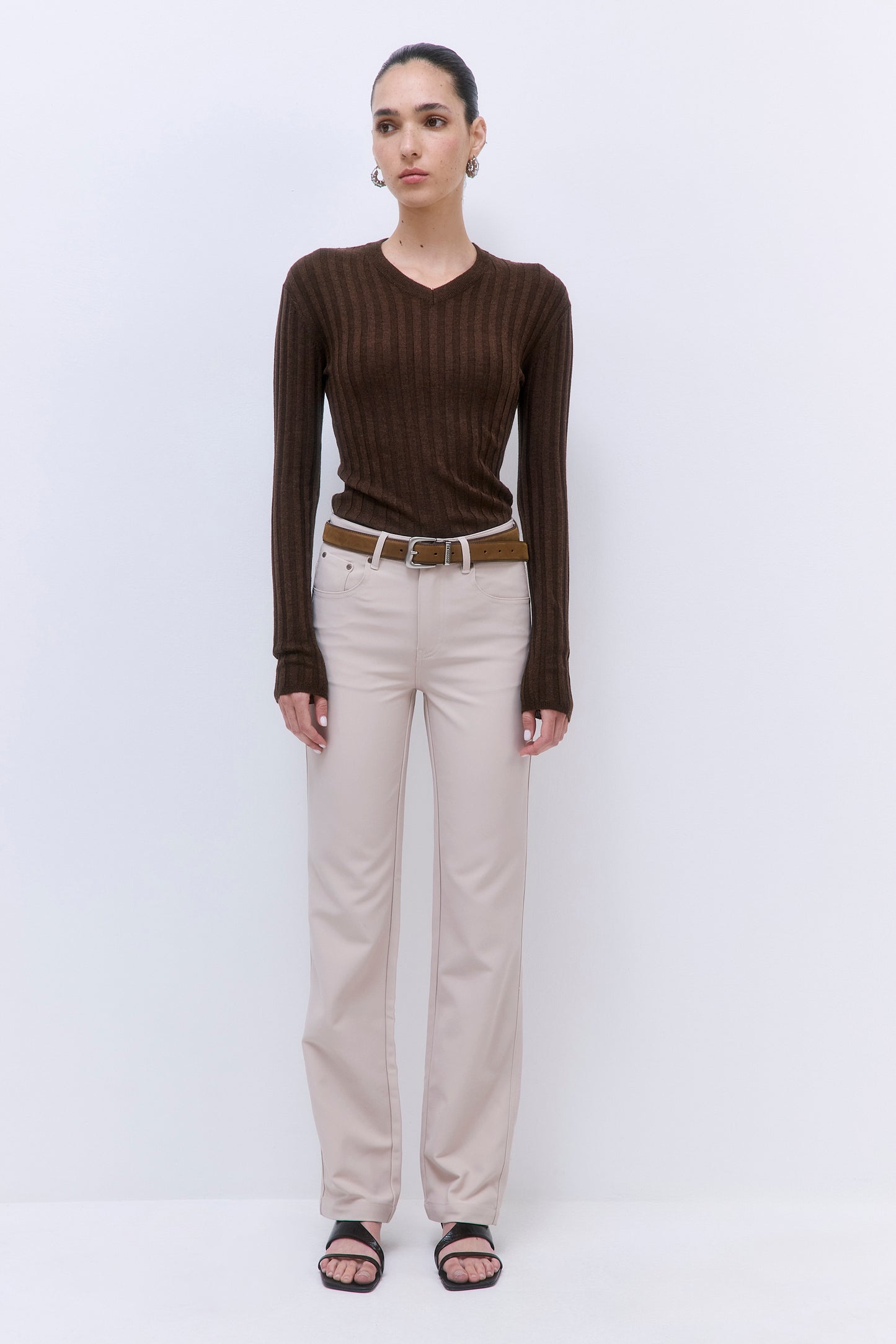 Stretchy Straight Leg Pants
