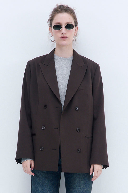 Oversized Double Breasted Daddy Blazer