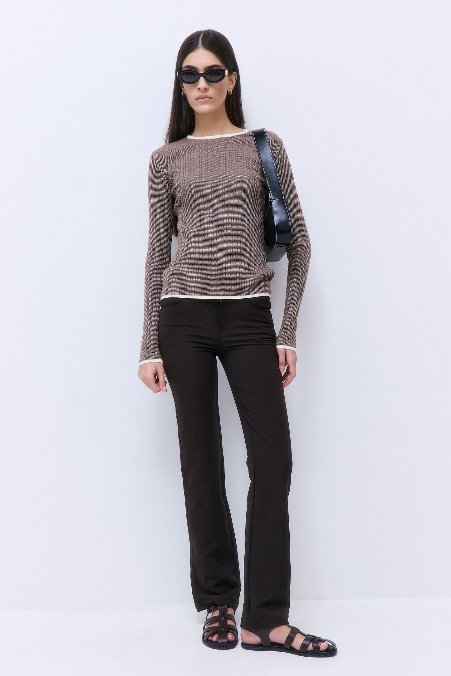 Long Sleeved Ribbed Knit