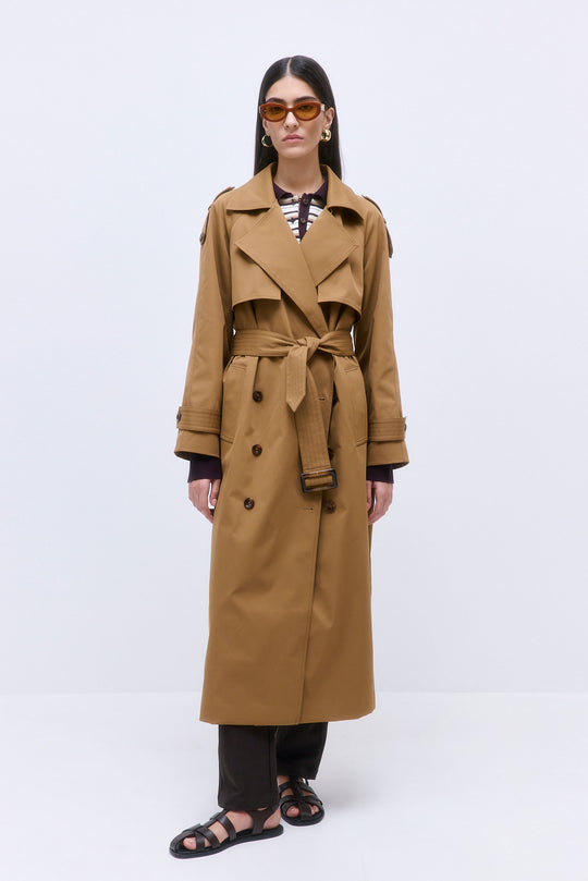 Oversized Double Breasted Trench Coat