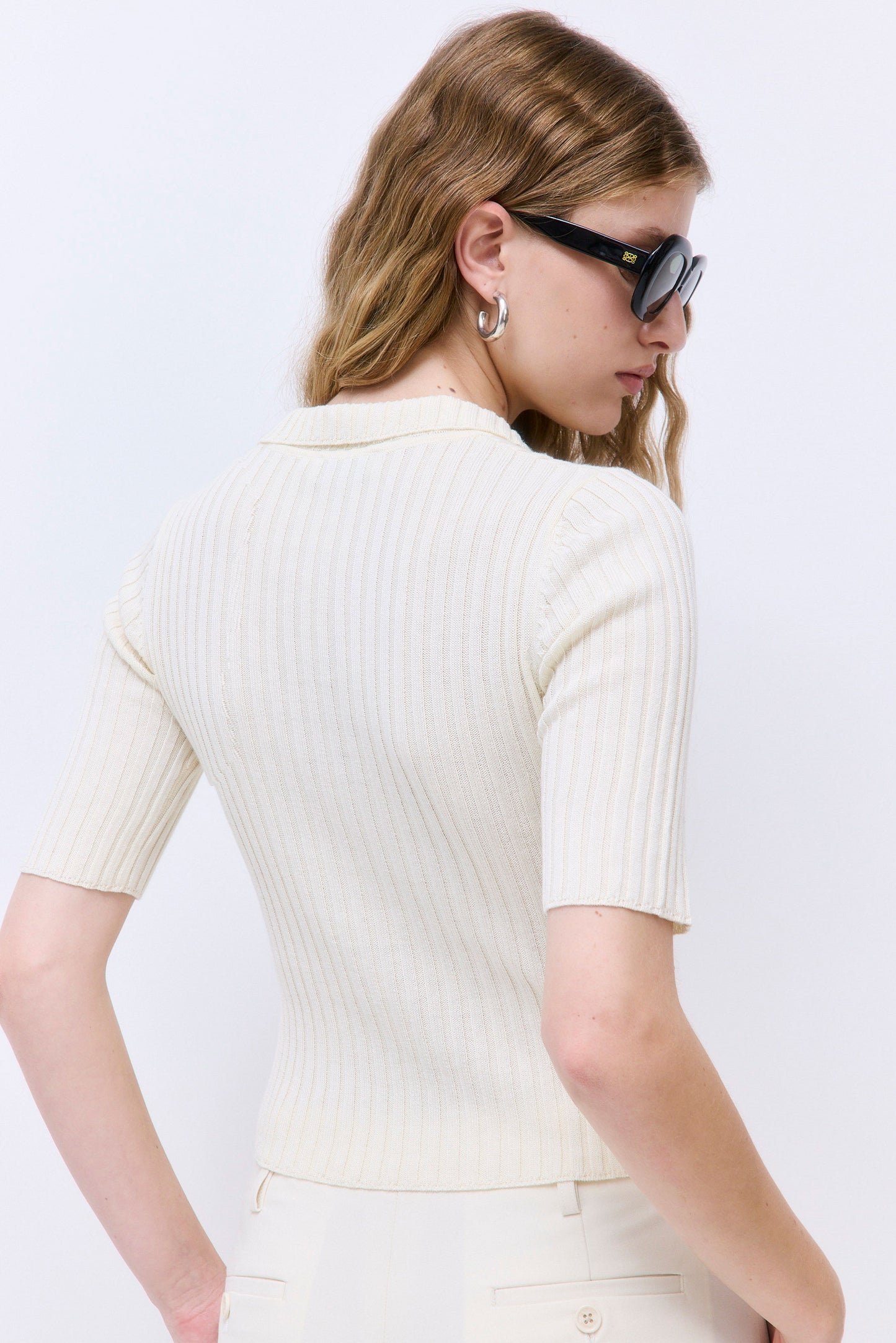 Mid Sleeved Rib Polo