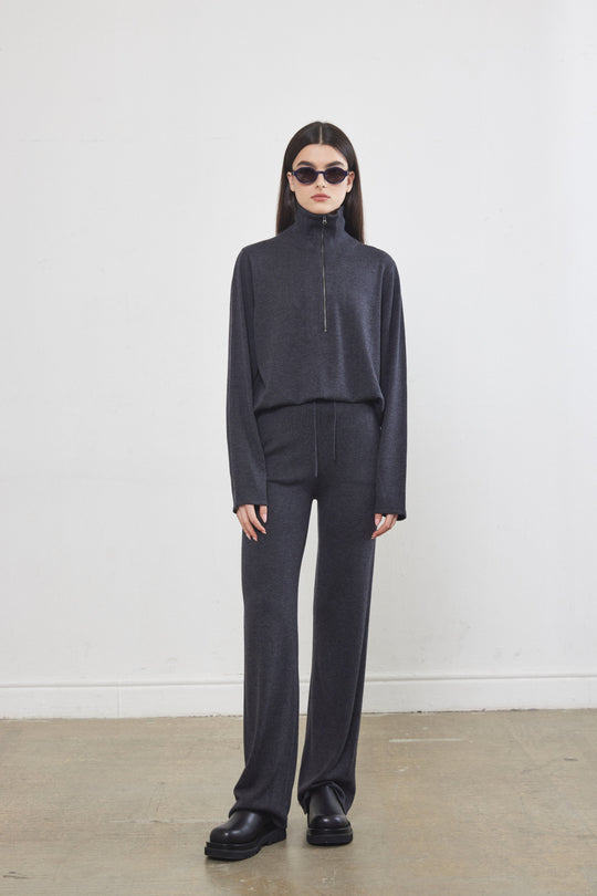 Knitted Flowy Pants - Dé Rococo