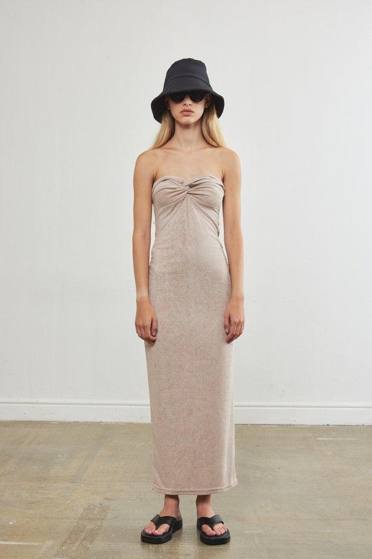 Terry Towel Twisted Dress