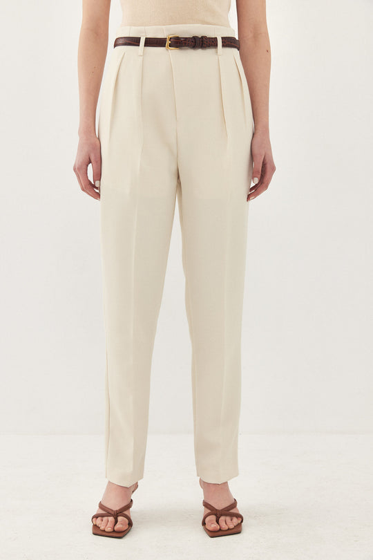 Tapered Pleat Daddy Pants - Dé Rococo