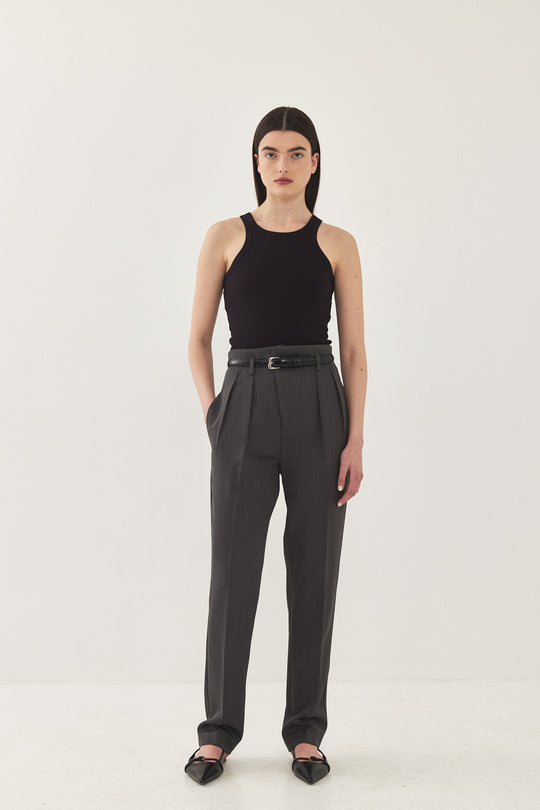 Tapered Pleat Daddy Pants - Dé Rococo