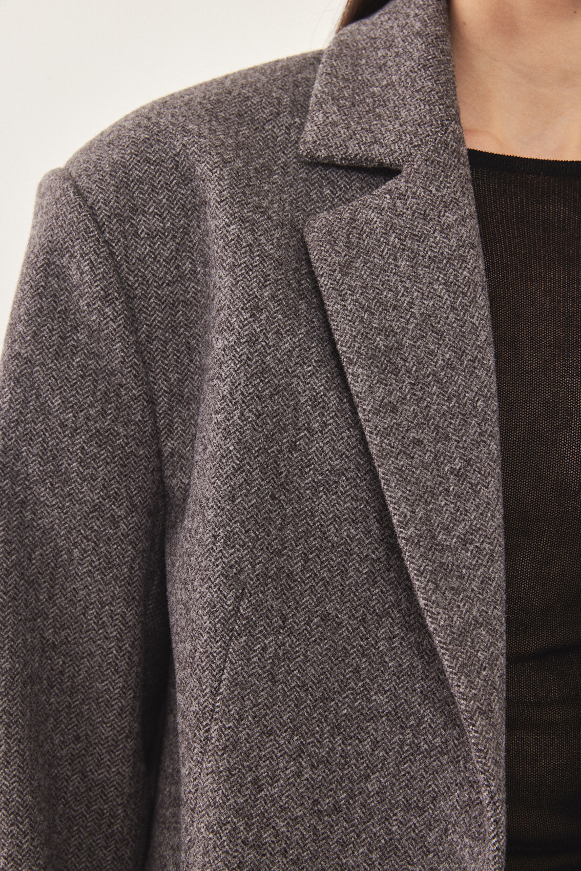 Boxy Stiff Blazer