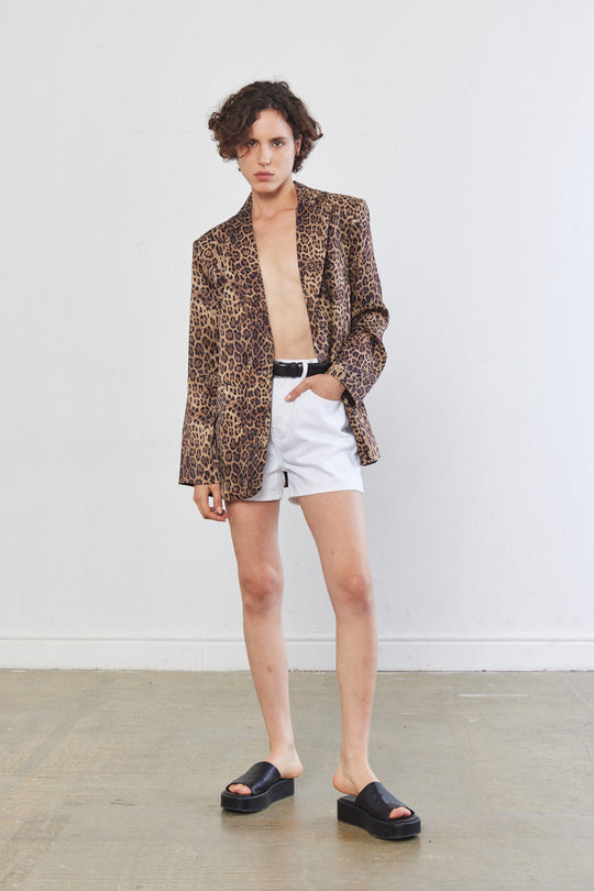 Satin Tailored Blazer - Dé Rococo