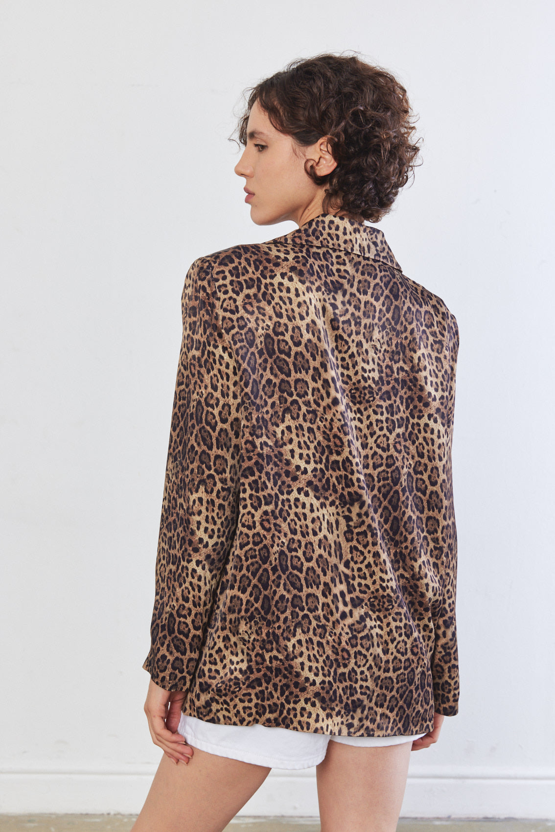 Satin Tailored Blazer - Dé Rococo