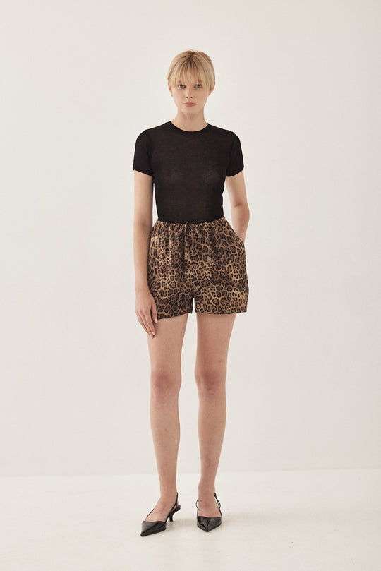 Satin Drawstring Shorts - Dé Rococo