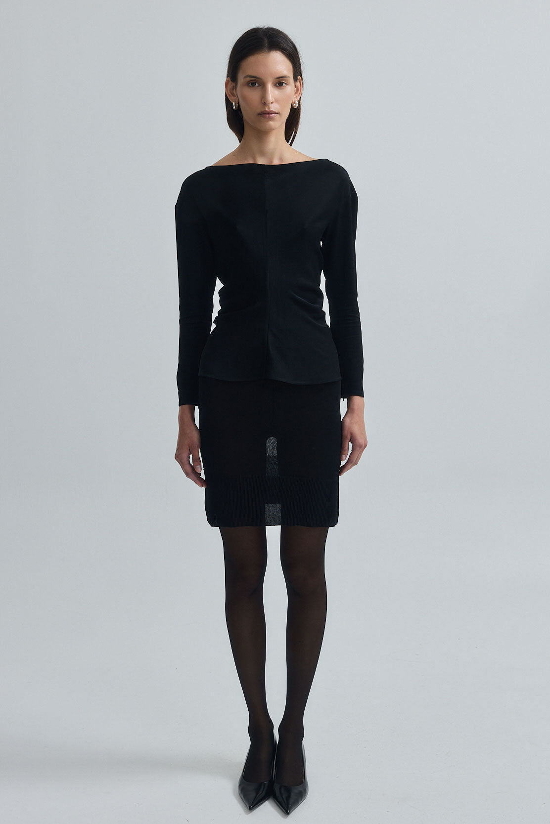 Fitted Boatneck Long Sleeve