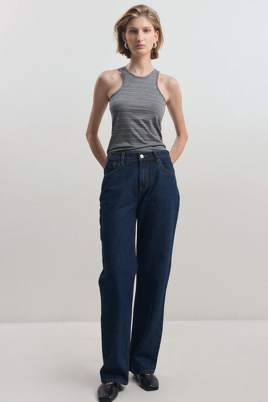 No.11| Mid Rise Full Length Baggy Denim